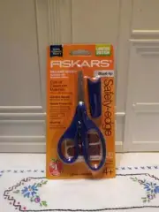 Fiskars KID'S Scissors (5-Inch) Blunt Tip Safety Edge Blades w/ Sheath- Ages 4+