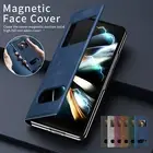 For Samsung Galaxy Z Fold 6 Fold 5/4 Luxury Leather Magnetic Kickstand Flip Case