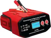 Smart Automatic 12V 24V 30A 400W Car Battery Charger, Maintainer Trickle Charger with LCD Display, Suitable for Car Truck Van Boat Lead-acid AGM AU Plug