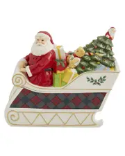 Spode Christmas Tree Santa Sleigh Cookie Jar