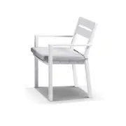 Santorini 8 Seater Outdoor Rectangle Aluminium Dining Table and Chairs Setting - Outdoor Aluminium Dining Settings