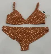 ROXY Size XL / 14 BIKINI Set Tropical Cass Bathers Top & Cheeky Pants NEW $100+