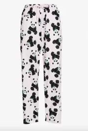 NEW PETER ALEXANDER BAMBOO PANDA PJ PANTS COTTON SATEEN WOMENS XL RRP$69.95 PINK