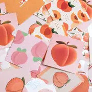 45pcs Kawaii Peach Stickers Set Scrapbooking Stickers For Journal Planner Diy Crafts Scrapbooking Diary