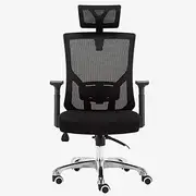 Office Chair Office Chair Mesh High Back Swivel Fashion Tiltable Activities Lumbar Pillow Aluminum Alloy Foot Bearing Chair Needed Comfortable Anniversary