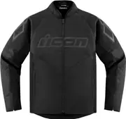 Icon Hooligan CE, textile jacket , color: Black , size: XXL