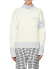 Hector round neck sweater 2,3,4 white