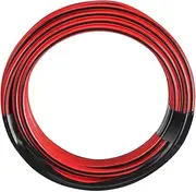 Narva 15A Twin Core Figure 8 Cable, Red with Black Tracer, 4 mm Diameter, 4 Metre Length