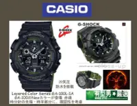 在飛比找Yahoo奇摩拍賣-7-11運費0元優惠優惠-有型男~CASIO G-SHOCK GA-100L-1A 闇