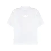 [Balenciaga] Balenciaga Logo-embroidered T-shirt III NUMERIC WHITE