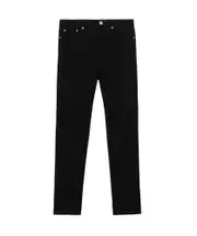 TB Monogram skinny jeans 28 Black