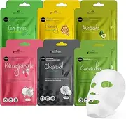 Celavi Essence Facial Mask Paper Sheet Korea Skin Care Moisturising 12 Pack (Mix - 2 of Each)...