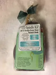 Learn to Spin CD Spindle Kit With Dyed Wool Roving
