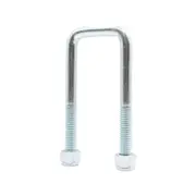 Sunrise U-Bolts with Nyloc Nut 1/2" Zinc - 45mm Square, 125mm - UB45S125Z