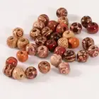200 Pcs Wooden Craft Beads Wooden Bead Necklace Wooden Macrame Beads