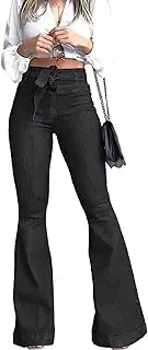 [Valtorixia] High Waisted Bell Bottom Jeans for Women Flare Jeans for Women Stretch Wide Leg Pants