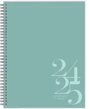Planner 2024-2025 Academic Year 18-Month 8.5 x 11 inch, TEAL Green