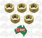 5xExhaust Manifold Nuts M8x1.25mm FitsFor Ford/New Holland TS6040 TT50 TT55 TT65