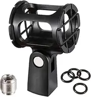 LYRCRO Microphone Shock Mount Holder Clip Mic Anti-Vibration for Condenser Shotgun Mic like Rode NTG-1 NTG-2 NTG-3 NTG-4 NTG-4+ NTG-5 Sennheiser MKE 600