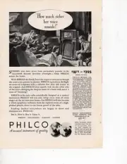 Philco radio model 15x vintage Print Ad December 1932