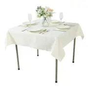 Square Tablecloth 70x70 inch Washable Polyester Fabric Table Cloth for Weddin...