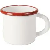 在飛比找遠傳friDay購物優惠-《ibili》琺瑯馬克杯(白紅400ml) | 水杯 茶杯 