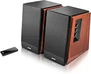 Edifier R1700BT Bluetooth Speakers Powered Bookshelf Speakers for PC/TV/Turntable/Studio Monitor/Record Player/Home Theater, RCA/BT/Optical/Coaxial Inputs (Wood)