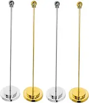 COMPUKAS 4Pcs Flagpole Desktop Stand Wear Resistant Table Flag Support for Home Office Classroom for Various Occasions and National Flags