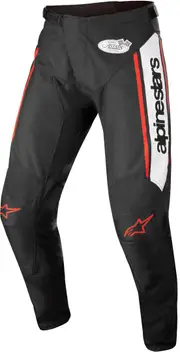 Alpinestars Racer Flagship Black Motocross Pants, black-white, Size 30 for Men Black White