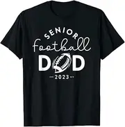 [X.Style] Senior Football Dad Class of 2023 Senior Football Dad ds2535 T-Shirt Black