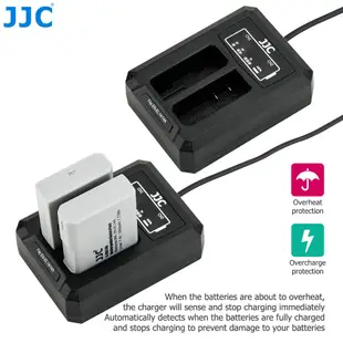 JJC MH-24充電器EN-EL14 EN-EL14A尼康相機電池專用Nikon D5600 D5300 D3500等
