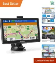 Advanced 7" Truck GPS Navigator with Free Lifetime Maps & Bluetooth Hands-Free