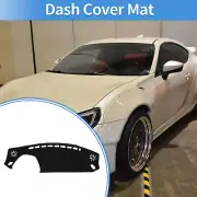 Car Dashboard Dash Cover Mat for Toyota 86 2023-2024 Sun Protector Pad Black
