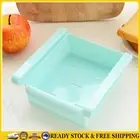Slide Kitchen Fridge Freezer Space Saver Organizer Storage Rack (Blue) .