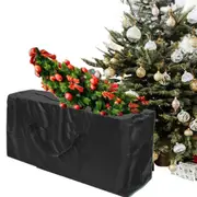 Extra Large Heavy Duty Water-Resistant Christmas Tree Storage Bag for Garden Furniture-Black