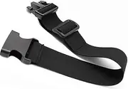 Heavy Duty Adjustable Backpack Chest Strap with Quick Release Buckle - Sternum Strap for Hiking, Jogging & Outdoor Gear - D-Ring Black with Slide Locks, Secure & Comfortable Fit, Black, One size
