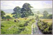 Rural landscape 397 Chart Counted Cross Stitch Pattern Needlework craft