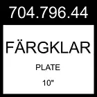 IKEA FARGKLAR FÄRGKLAR Plate Matte Light Gray 4 Pack 10" 704.796.44