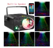 LED Stage Lights RGB Mixed Effects Laser Magic Ball Built-in Audio USB Bluetooth