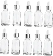 LOLIPPYY 10Pcs Reusable Dropper Bottles Essence Containers with Tops for Essential Oils Travel and Cosmetic Storage Leakproof and Airtight Design