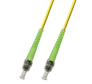 0.5M (1.64ft) OS2 ST/APC to ST/APC Fiber Optic Cable Simplex Singlemode 9/125