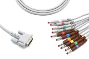 Spacelabs 15 pin 10 Leads Banana EKG Cable Compatible