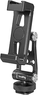 SmallRig Metal Phone Support with Cold Shoe Mount, Universal Cell Phone Mount Adapter Support Free Adjustment Joints,Phone Tripod Mount for iPhone 15/14, for Samsung Galaxy and Other Phones - 4382