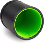 Leather Dice Cup with Green Felt Lining