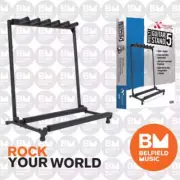 Xtreme GS805 Multi Guitar Rack Stand Fits 5 Guitars For Electric Bass Acoustic