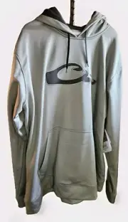 Drake Waterfowl Systems Men's MST Performance Hoodie Gray/Black Size XL NWT