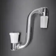 Glass Adapter Drop Down 14mm Male to 14mm Female Lab Glass