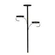 Black Triple Tree Topper Tree Topper Candle Holder Candelabra Tree Topper 60CM