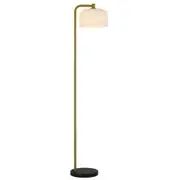 Telbix Hoff Ribbed Glass Marble Floor Lamp