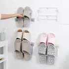 Shoe Organizer for Small Spaces Cabinet Wall Rack Space-saving Bathroom